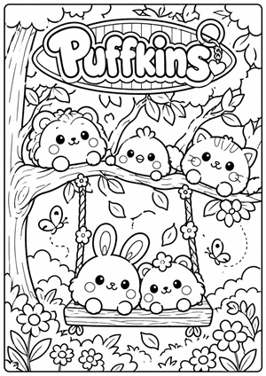 Χρωμοσελίδα Puffkins Surprise